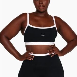 SET Active Sportbody Contrast Scoop Bra